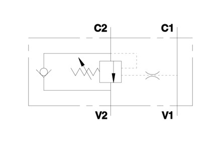 Клапан подпорный тормозной VBCD 3/4" SE/A (V0419)