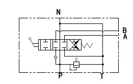 Гидравлическая схема распределителя P40F-OT (замена для Р40-А1 MKz1)